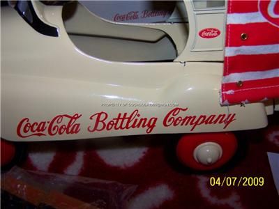 Coca Cola DELIVERY PEDAL TRUCK Bottles Carrier Coke LTD  