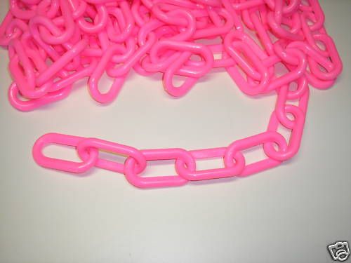 PFBT Bird Toy Parts Parrot Toys large 3 Plastic Chain 4 feet Pink 