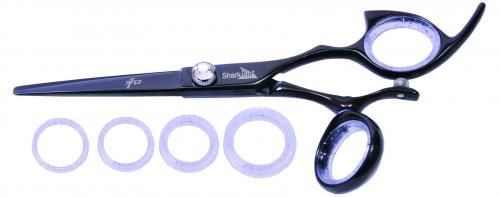 Shark Fin Shear PRO TITANIUM RIGHT SWIVEL Black + Razor  