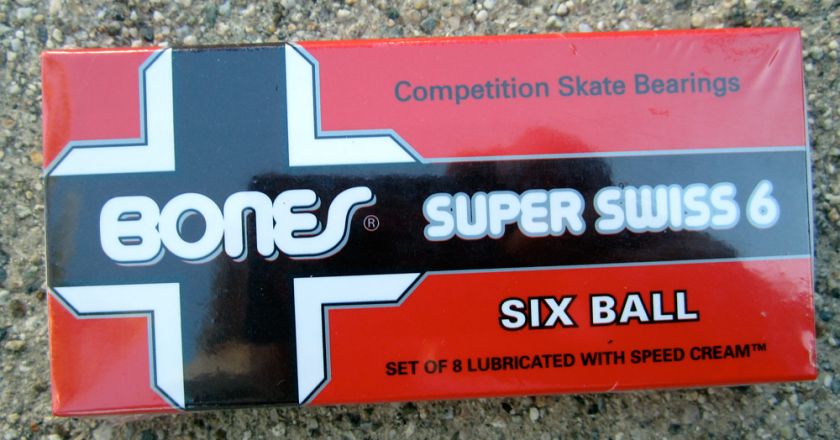   Peralta Bones Bearings Super Swiss 6 Ball NEW Sealed skateboard  