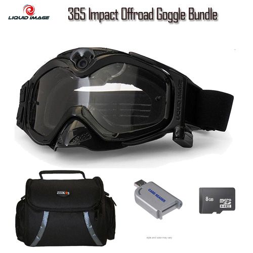   Image 365 Impact Offroad Goggle HD Video Camera 8 GB Bundle  