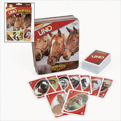 UNO Horses Card Game in Tin  