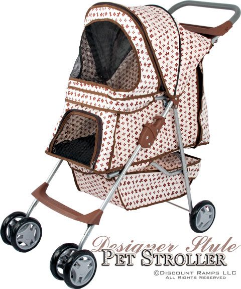 DESIGNER FOLDING DOG STROLLER CARRIER PET STROLLERS (PET STR 3 