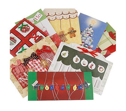 Set of 80 Holiday Greeting and Note Cards Blank Create Your On Card 