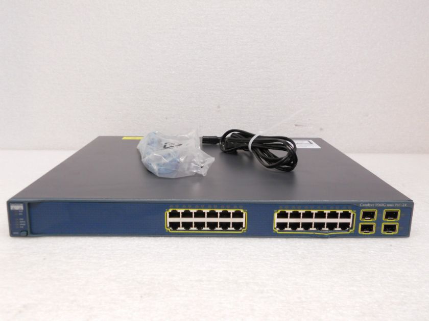 Cisco WS C3560G 24PS S 3560G Series Switch w/ PoE broken faceplate tm 