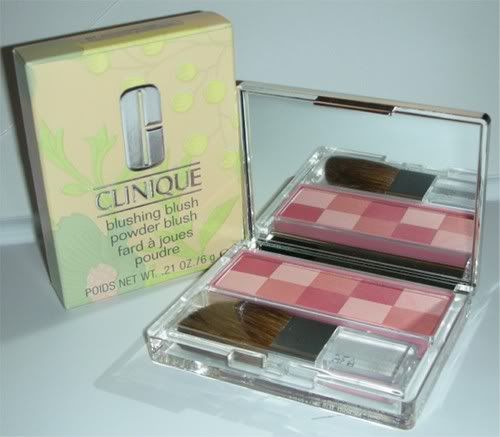 NIB CLINIQUE Blushing Blush PATCHWORK PINK Powder Brush Cosmetics 