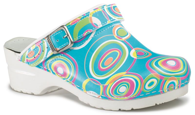 Toffeln Flexi Clog 0724 DayGlo Nursing Clogs Shoes  