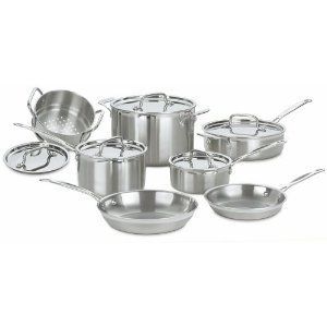   Cuisinart MCP 12 MultiClad Pro Stainless Steel 12 Piece Cookware Set