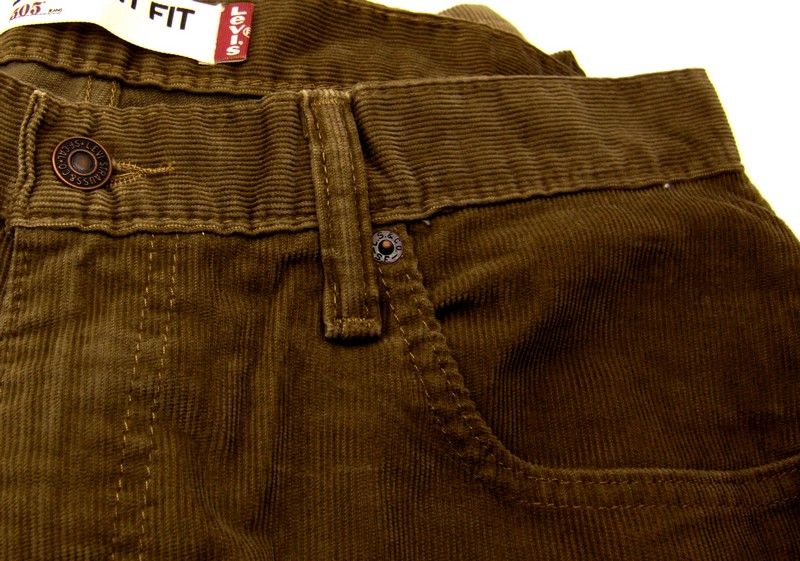 LEVIS LEVIS 505 RBOWN CORDUROY MENS STRAIGHT FIT PANTS  