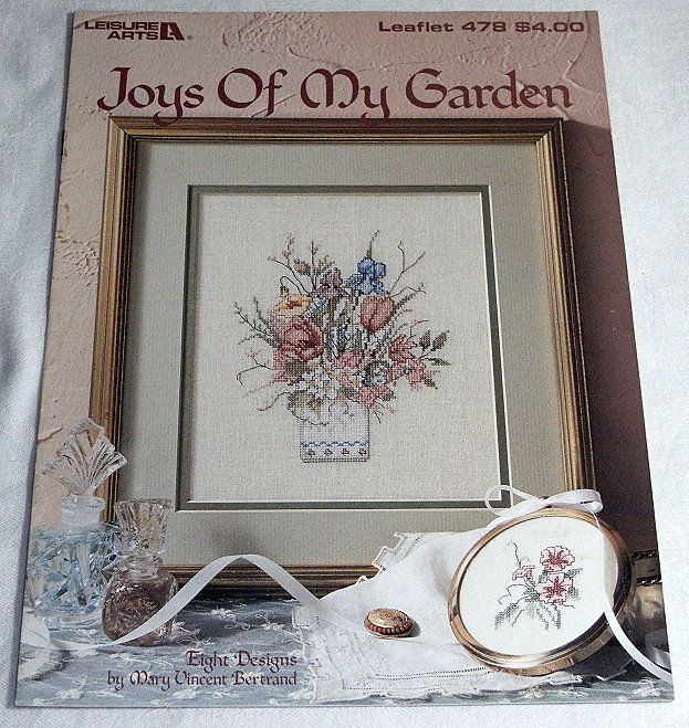 Joys of My Garden Mary Vincent Bertrand Cross Stitch Bk  