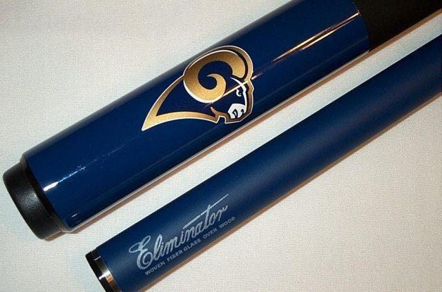 NFL St Louis RAMS Pool Cue Stick & Case   