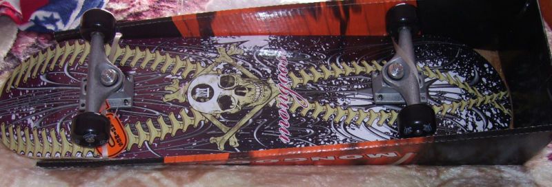 Mongoose Boards Deck SkateBoard Skeleton Skull  