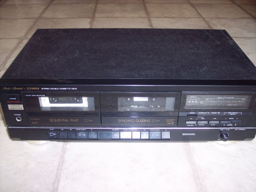 Fisher Stereo Double Cassette Deck CR W680A  