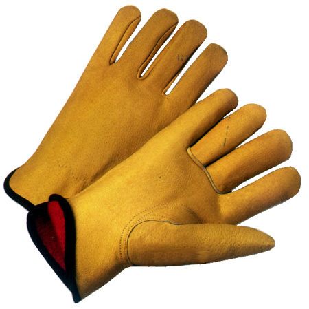   Driver With Fleece Lining Work Gloves (ONE DOZEN)(SIZE LARGE)  