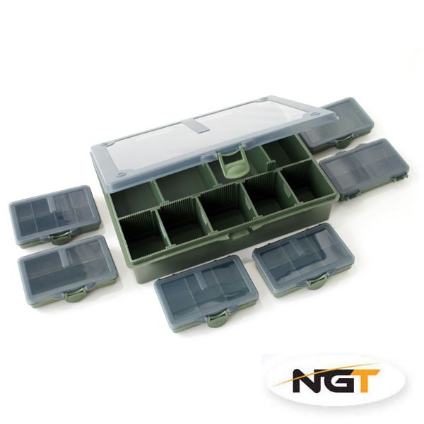   COMPARTMENT FISHING CARP TACKLE RIG SET BIT BOXES 1 2 3 4 5 6 8  