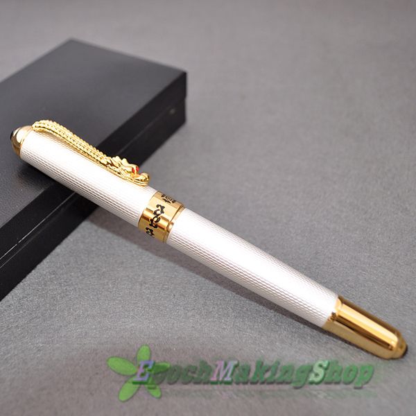 JINHAO 1000 SILVER WHITE WEBBED DRAGON FOUNTAIN PEN NEW  