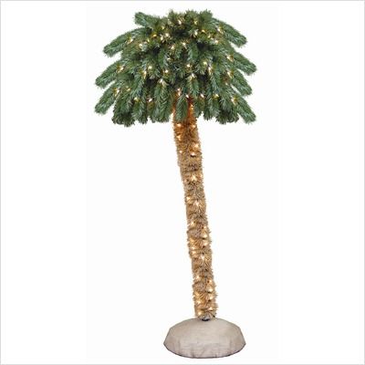 General Foam Plastics 72 Prelit Palm Tree with 150 Clear Lights CN 