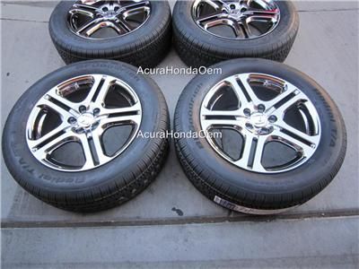 18 GENUINE OEM HONDA PILOT PLATINUM CHROME UPGRADE WHEEL NEW TIRES 