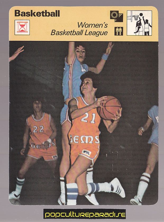 WOMENS BASKETBALL LEAGUE N.J. Gems Randi Burdick 1977 SPORTSCASTER 