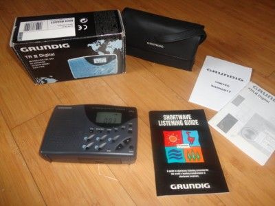 GRUNDIG TR II DIGITAL SHORTWAVE RADIO FM/MW/SW1/SW2 W/ BOX AND MANUAL 