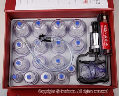 KOREA CUPPING SET 18PCS + Lancing Device + PUMP ★NEW★★  