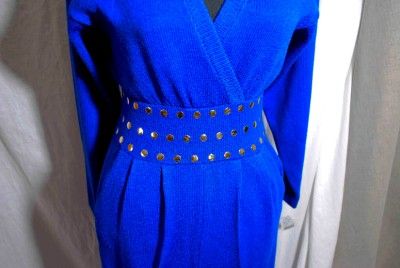 St John Suit Size 4 Blue Jumpsuit Amazing  