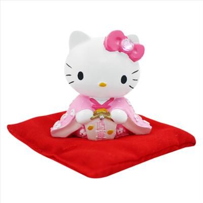 Hello Kitty Kimono Dress Ceramic Piggy Bank Coin Bank Deco Rare Pink 