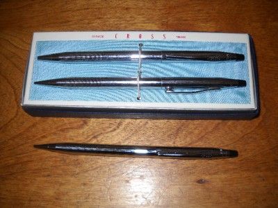 Lot Vintage Cross Boxed Pen & Pencil Set 1968 Extra Pencil  