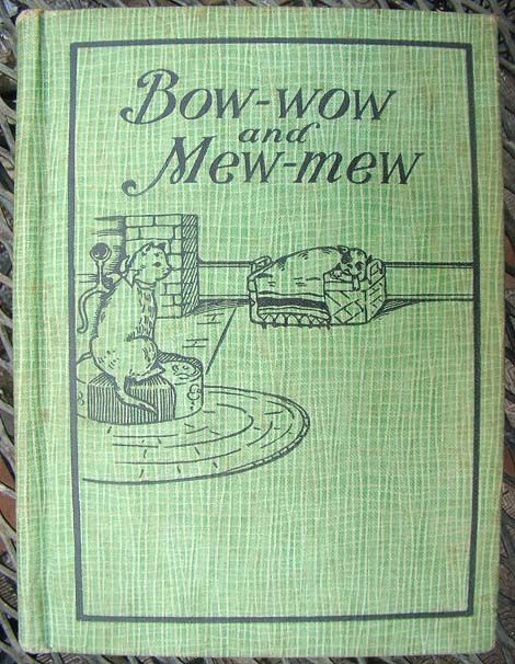 Bow Wow and Mew Mew 1935 Childrens Book Learn to Read  