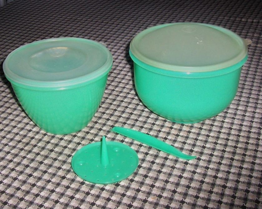 Tupperware Super Crisp It Lettuce Keeper Corer Spike Jadite Vintage 