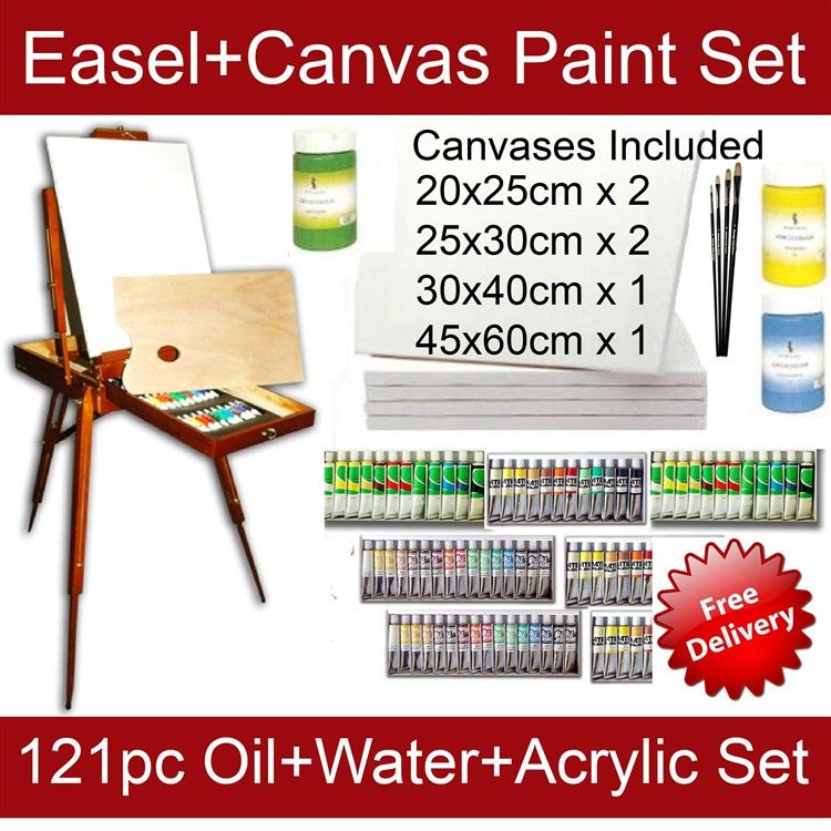 option 10 £ 89 99 click here 121 piece acrylic paint set 1 x