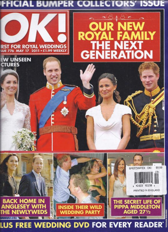 OK MAGAZINE PRINCE WILLIAM KATE MIDDLETON ROYAL WEDDING  