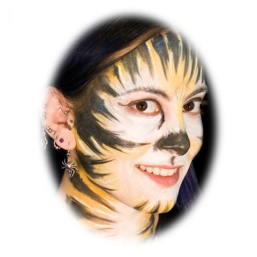   Tigress Easy Tiger Cat FX Makeup Kit Halloween Costume Accessory