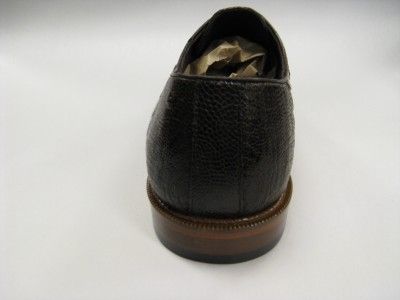 New Belvedere Moscato Brown/Brandy Ostrich leg / Crocodile Dress Shoes 