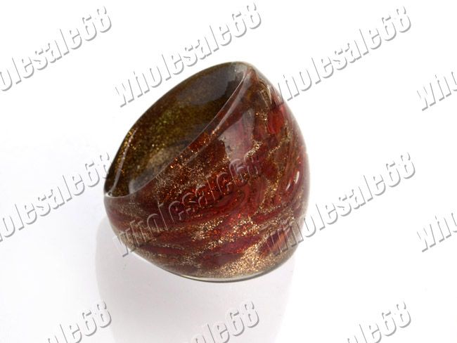 New Wholesale 12ps charm murano craft glass rings FREE  