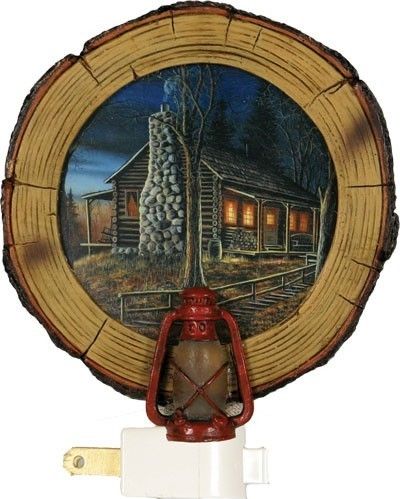 Rivers Edge Outdoor Series Log Cabin 3D Night Light  