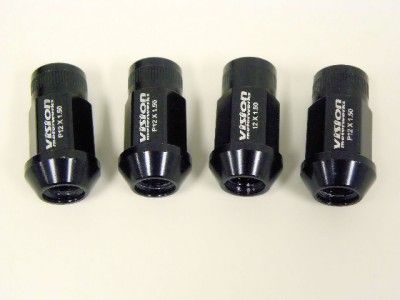 2010 CHEVY CAMARO RS SS RACING LUG NUTS 14X1.5 BLACK  