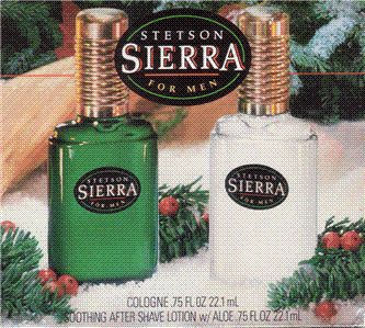 RARE VINTAGE COTY STETSON SIERRA FOR MEN GIFT SET COLOGNE AFTER SHAVE 