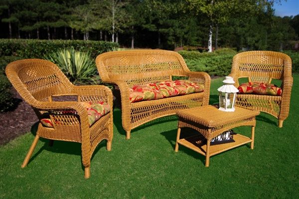 Tortuga Outdoor Wicker Patio Furniture  Portside 4 pc Seating Set 