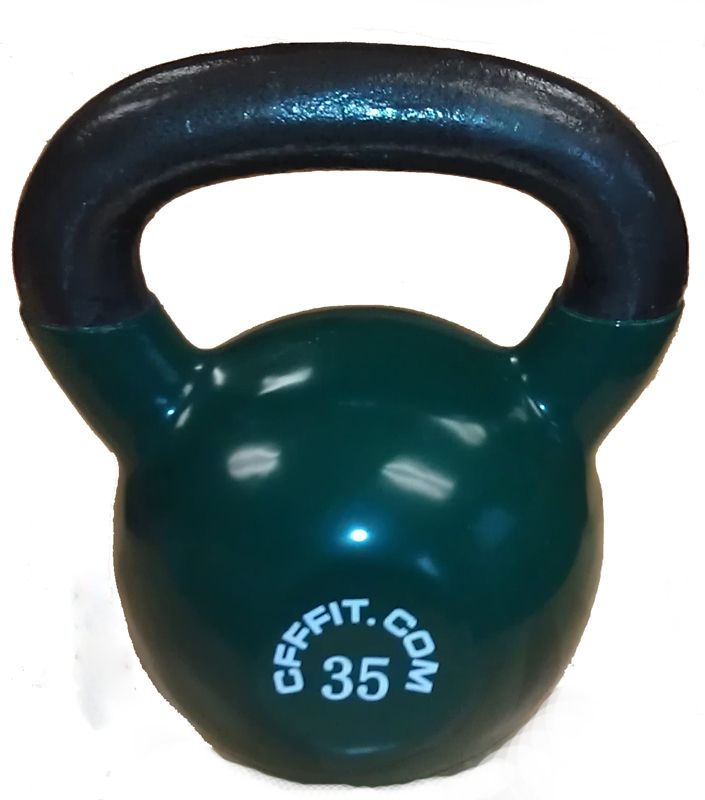 CFF 35 lb Vinyl Kettlebell Kettlenetics   Crossfit MMA P90X  