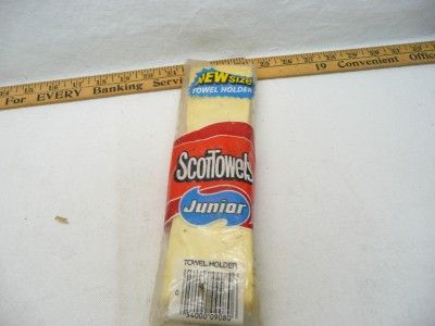   Retro 1960s 1970s Scott Mini Paper Towel Holder White antique very old