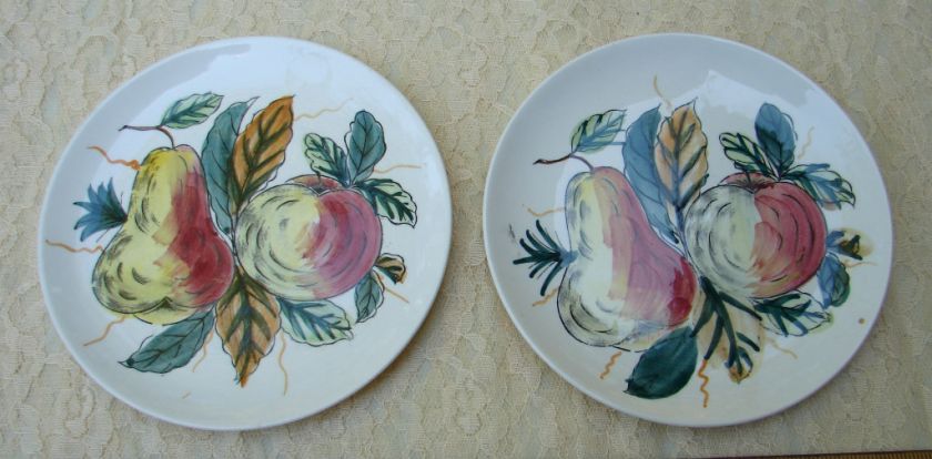 Decorative Plate Handpainted Fruit or Pears made in Japan  