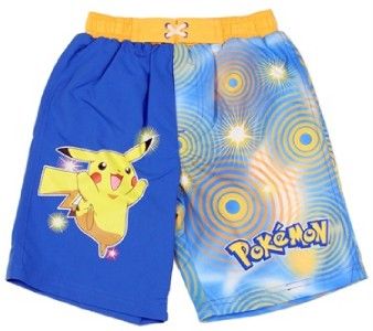 Boys 4 5 6 7 POKEMON Bathing Suit SWIM TRUNKS Shorts  