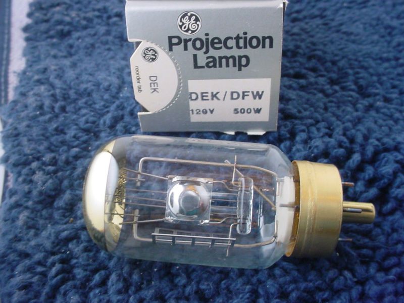 DEK DFW GE GENERAL ELECTRIC 500W PROJECTOR LAMP BULB  