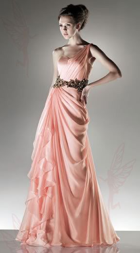 charming Red Chiffon Evening dress prom gown Size 6 8 10 12 14 16 18 