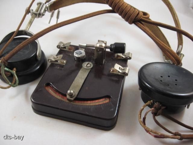 EARLY VINTAGE WORKING PHILMORE CRYSTAL RADIO WITH WM MURDOCK 