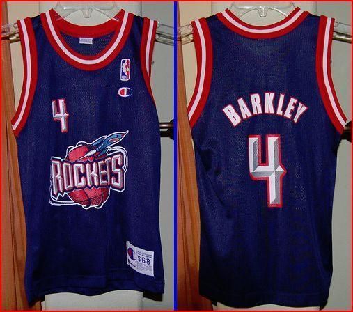 HOUSTON ROCKETS CHARLES BARKLEY JERSEY BOYS YOUTH SMALL  