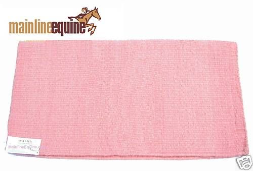 Mayatex Saddle Blanket Oversize Wool 38x34 Sweet Pink  