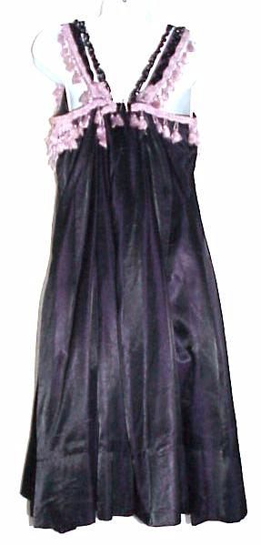 WESTERN FRONTIER DANCE HALL SALOON TASSELED SATIN DRESS  