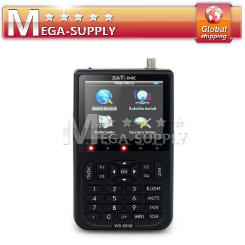 New 3.5 Color LCD Satellite Sat Finder Signal Meter TV 13/18V + Car 